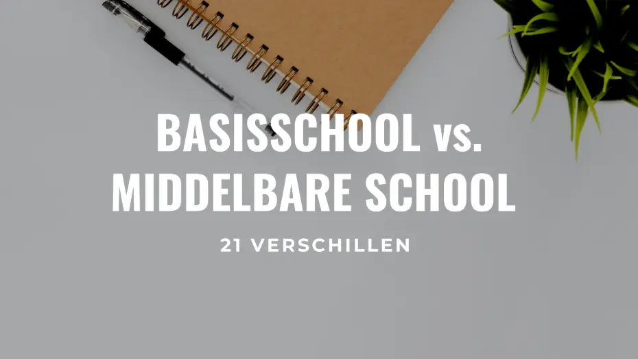 21 verschillen tussen de basisschool en de middelbare school
